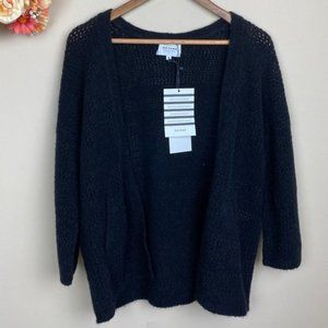 NWT Sezane "Firmin" Black Cardigan - S